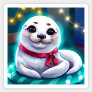 Cute Seal Drawing Sticker